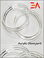 acrylic glove port